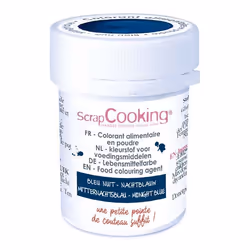 Colorant poudre alimentaire artificielle - SCRAPCOOKING - Bleu nuit - 5 g