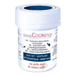 Colorant poudre alimentaire artificielle - SCRAPCOOKING - Bleu nuit - 5 g