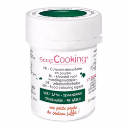 Colorant poudre alimentaire artificielle - SCRAPCOOKING - Vert Sapin - 5 g
