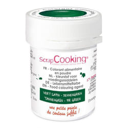 Colorant poudre alimentaire artificielle - SCRAPCOOKING - Vert Sapin - 5 g
