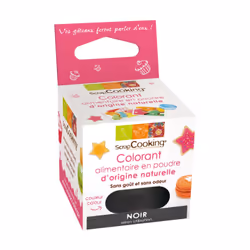 ScrapCooking 4203, Poudre, Noir, 3 g, Pot en plastique, Ingrédients colorant noir - charbon : Poudre de charbon noir.Poids ne ...
