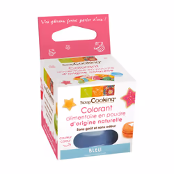 ScrapCooking 4208, Poudre, Bleu, 5 g, Pot en plastique, Ingrédients colorant bleu - spiruline : Concentré de spiruline, malto ...