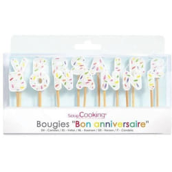 Lot de bougies - SCRAPCOOKING - 15 bougies - Bon anniversaire