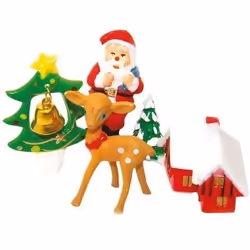 Lot de 4 décors de Noël - SCRAPCOOKING - En plastique
