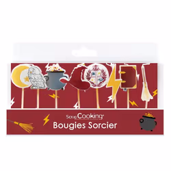 Bougies - Sorcier - 8 cm - 8 pcs - Multicolore - Blanc - Décoration de fête - Halloween