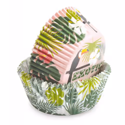 ScrapCooking Tropical, Moule à muffins, Rond, Surface strié, Papier, France, 50 mm