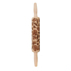 ScrapCooking Rouleau Empreintes Bois "Feuilles Tropicales"