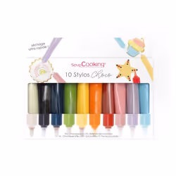 ScrapCooking 190651, Pâte (consistence), Colorant alimentaire artificiel, Stylo, France, - Ingredients: white / night blue /  ...