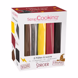 Pâtes à sucre - Sorcier - Multicolore - 5 x 80 g
