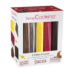Pâtes à sucre - Sorcier - Multicolore - 5 x 80 g