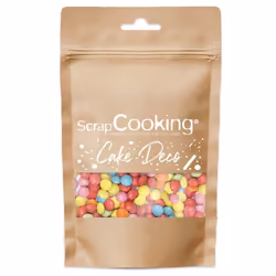 Décors sucrés dragées au chocolat multicolores 75 g