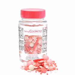 Pot décors sucrés mix rods rose 70g - Scrapcooking