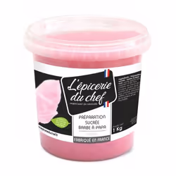 Préparation sucrée pour barbe à papa Rose 1 kg