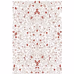Feuilles transfert - SCRAPCOOKING - Motif Sweet Xmas - 2 unités