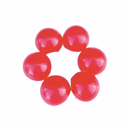 Lot de 6 Nez de clown en plastique avec élastique - Rouge - Pour Enfant à partir de 4 ans