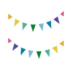 Guirlande petits fanions multicolores 2 m