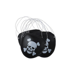 6 Cache oeil pirate plastique