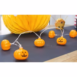 Guirlande lumineuse - PARTY PRO - Citrouille - 150 m - 10 ampoules - Piles
