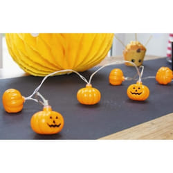 Guirlande lumineuse - PARTY PRO - Citrouille - 150 m - 10 ampoules - Piles