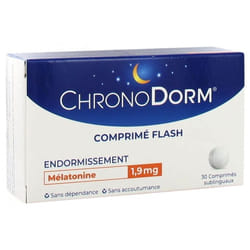 Laboratoires IPRAD ChronoDorm Mélatonine 1,9 mg 30 Comprimés Sublinguaux