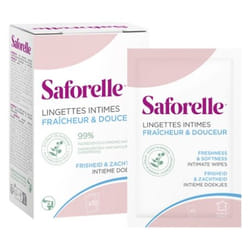 Saforelle Lingettes Intimes 10 Lingettes Individuelles