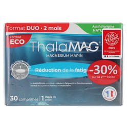 Laboratoires IPRAD Thalamag Magnésium Marin Lot de 2 x 30 Comprimés