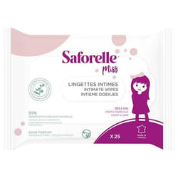 Saforelle Miss 25 Lingettes Intimes