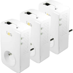 Adaptateur CPL - LEA - NetSocket 1800 - 1800 Mbits/s - Prise gigogne - Ethernet Gigabit