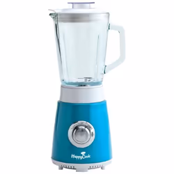 Blender classique - TELEFUNKEN - 250W - Bol en verre - 2 vitesses + pulse - Capacité 08L - Bleu