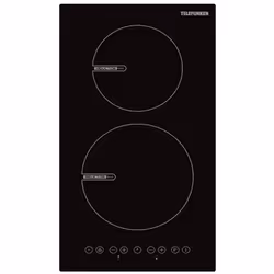 Telefunken TFKTTI2, Noir, Intégré, 29 cm, Plaque avec zone à induction, Verre, 2 zone(s)