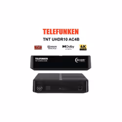 Récepteur TNT Ultra HD 4K TELEFUNKEN UHDR10 AC4B Le Telefunken UHDR10 AC4B est un décodeur TNT Ultra HD qui permet de profite ...