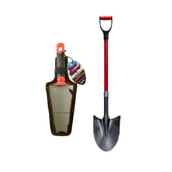 Venteo - Pack RootSlayer™ - Noir - Adulte - RootSlayer à main™ + RootSlayer Pelle à rebords™ - Jardin - Acier de carbone