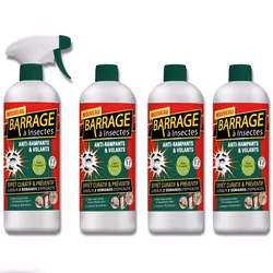 Barrages aux insectes lot de 4  - VENTEO - Anti-nuisible/Effet préventif - Agis en intérieur/extérieur - Toutes surfaces - Ba ...