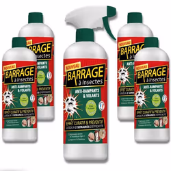 Barrages aux insectes lot de 5 - VENTEO - Anti-nuisible/Effet préventif - Agis en intérieur/extérieur - Toutes surfaces - Ba ...