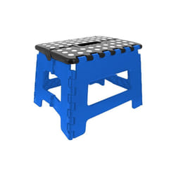 Bleu 31.5 x 25.5 x 22 cm Marche Pied Pliant - Résiste jusqu'à 150kg de charge - Venteo