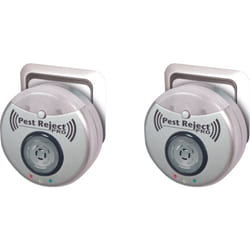 Venteo - Pest Reject Pro - lot de 2 Répulsif nuisibles Repulse power - Ultrasons et électromagnétisme - Couleur gris - Couverture de votre maison de