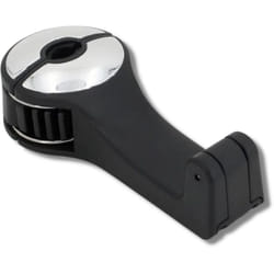 Venteo - Argent/Noir Support téléphone multifonction Crochet pour siège arrière de voiture - Appuie-têtes - Rotatif 360 degrés - Argent - Rangement