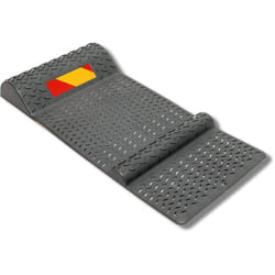Venteo - Le tapis parking Aide au stationnement - Stationnement précis et fiable - Muni d'autocollants adhésifs - Noir Fixation au sol - Cale roue