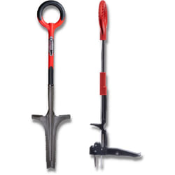 Venteo - Désherbeur lame en v + Extracteur de mauvaises herbes - rootslayer - Outils de Jardin multifonction - Facile d'utilisation - Acier de carbone