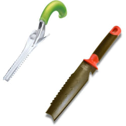 Venteo - Désherbeur ergonomique + Couteau de sol à main - outils de qualité supérieure - Creuser/désherber