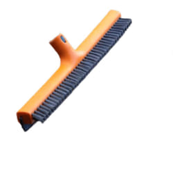 Venteo - Tête de balai 2 en 1 Raclette et Brosse dure Raclette à eau de 42cm - Embout universel - Pour nettoyer vos vitres et fenêtres - Poils rigides