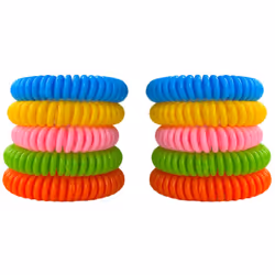 Bracelet citronnelle (10 pièces) - VENTEO - Résiste à l'eau - Pack de 10 Bracelets pour Adultes et Enfants
