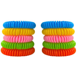 Bracelet citronnelle (10 pièces) - VENTEO - Résiste à l'eau - Pack de 10 Bracelets pour Adultes et Enfants