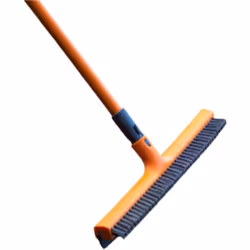 Balai 2 en 1 : La brosse 2 en 1 Raclette et Brosse dure VENTEO offre un design pratique avec une raclette de 42 cm et une bro ...