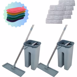 Profitez d'un nettoyage simple, efficace et sans effort avec le Balai Autoclean Mop Venteo et son seau à double compartiment  ...