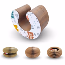 Matériau de qualité : Fabriqué à partir de carton ondulé recyclé ultra résistant, ce griffoir est conçu pour durer tout en ét ...