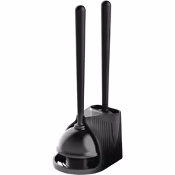 VENTOUSE + BROSSE WC 2 EN 1 : Fini les toilettes sales et bouchées avec cet outil efficace, hygiénique et simple d'utilisatio ...