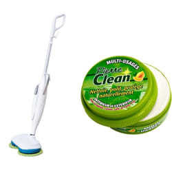 Venteo - balai electrique et nettoyant universel - Balai vapeur automatique - Double tête rotative 6 - Nettoyant universel - Nettoie - Polit