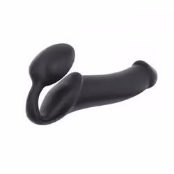 Strap-on-me 6012888 godemichet Gode à sangle Sexe anal, Sexe vaginal Noir Plastique, Silicone 160 mm 4,5 cm