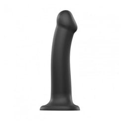 Strap-on-me 6013151 godemichet Gode à sangle Sexe anal, Sexe vaginal Noir Silicone 190 mm 3,7 cm